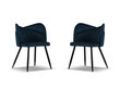 Toolide komplekt Cosmopolitan Design Santana, sinine, 2 tooli цена и информация | Köögitoolid, söögitoolid | hansapost.ee