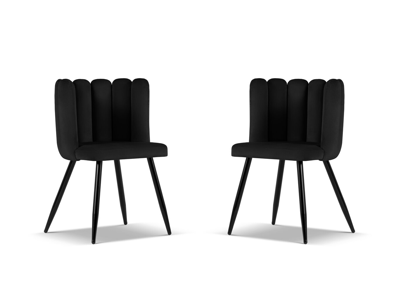 Toolide komplekt Cosmopolitan Design Evora, must, 2 tooli hind ja info | Köögitoolid, söögitoolid | hansapost.ee