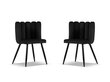 Toolide komplekt Cosmopolitan Design Evora, must, 2 tooli цена и информация | Köögitoolid, söögitoolid | hansapost.ee