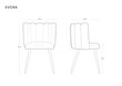 Toolide komplekt Cosmopolitan Design Evora, hall, 2 tooli hind ja info | Köögitoolid, söögitoolid | hansapost.ee