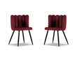 Toolide komplekt Cosmopolitan Design Evora, punane, 2 tooli hind ja info | Köögitoolid, söögitoolid | hansapost.ee