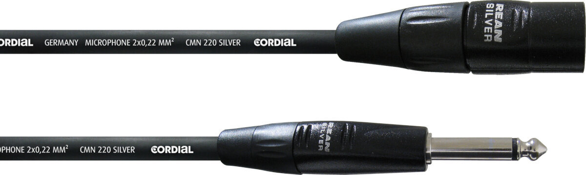 Cordial Silver Line, Aux 6.3 mm/XLR, 5 m цена и информация | Juhtmed ja kaablid | hansapost.ee