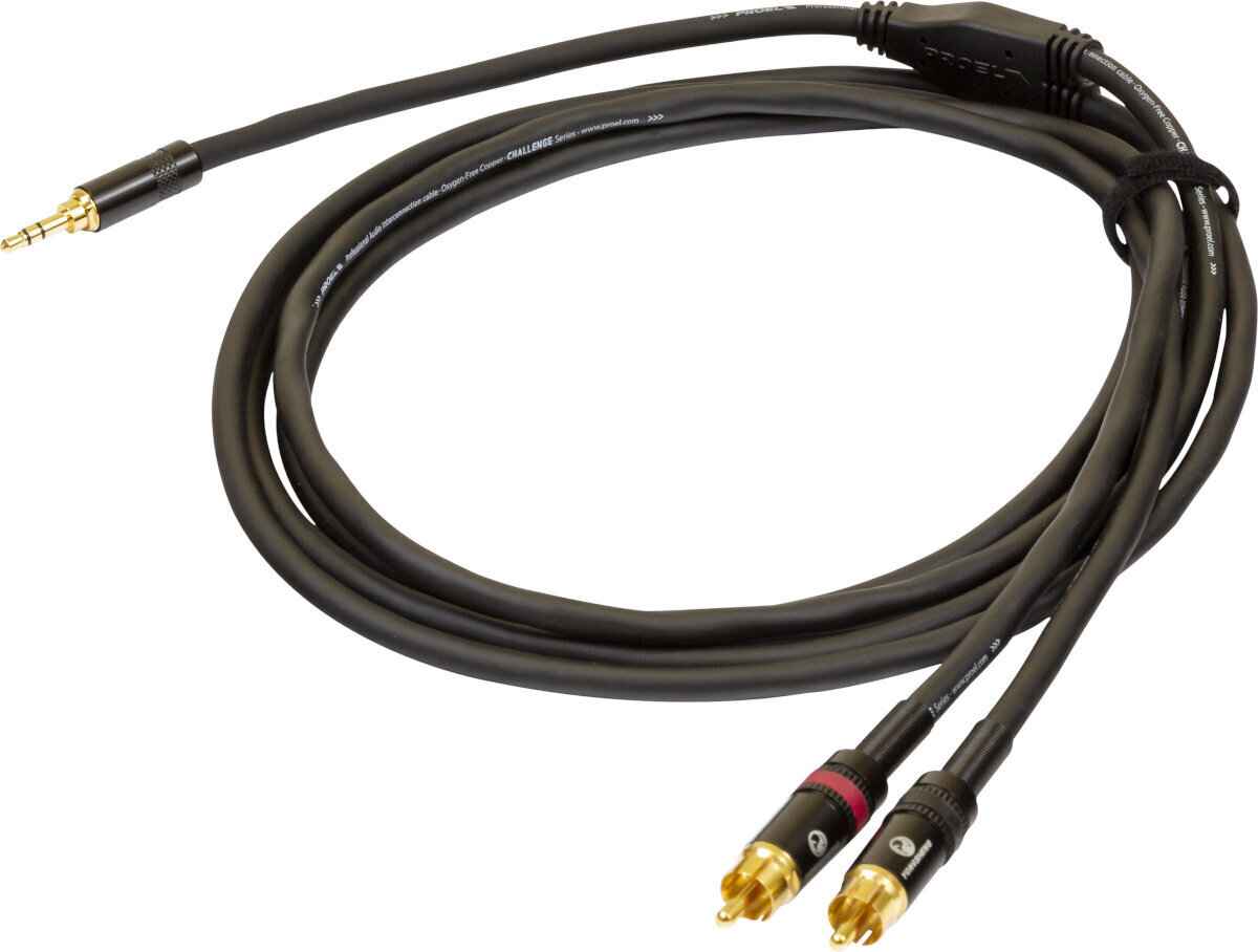 Proel 3,5mm/2 x RCA, 3m hind ja info | Juhtmed ja kaablid | hansapost.ee