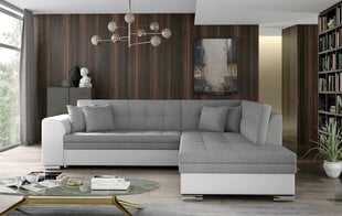 Parempoolne nurgadiivan Pieretta, hall/valge price and information | Corner sofas and corner sofa beds | hansapost.ee