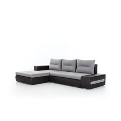 Vasakpoolne nurgadiivan Eltap Ottavio, hall/must price and information | Corner sofas and corner sofa beds | hansapost.ee