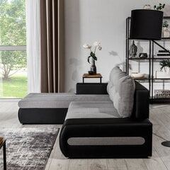 Vasakpoolne nurgadiivan Eltap Ottavio, hall/must price and information | Corner sofas and corner sofa beds | hansapost.ee