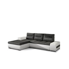 Vasakpoolne diivan Eltap Ottavio, must/valge price and information | Corner sofas and corner sofa beds | hansapost.ee