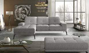 Левый угловой диван и пуфик Eltap Torrense, светло-серый цвет цена и информация | Угловые диваны | hansapost.ee