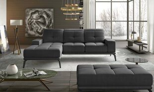 Левый угловой диван и пуф Eltap Torrense, серого цвета цена и информация | Угловые диваны | hansapost.ee