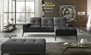Правый угловой диван и пуфик Eltap Torrense, серый цвет цена и информация | Угловые диваны | hansapost.ee