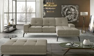 Правый угловой диван и пуфик Eltap Torrense, бежевый цвет цена и информация | Угловые диваны | hansapost.ee