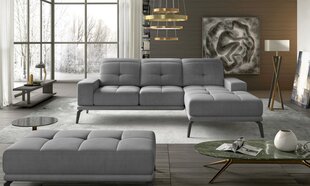 Правый угловой диван и пуфик Eltap Torrense, светло-серый цвет цена и информация | Угловые диваны | hansapost.ee