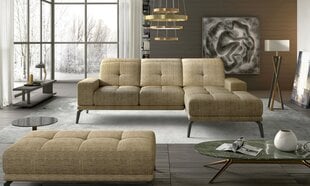 Правый угловой диван и пуфик Eltap Torrense, светло-коричневый цвет цена и информация | Угловые диваны | hansapost.ee
