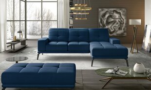 Комплект из правого углового дивана и пуфа Eltap Torrense, синий цвет цена и информация | Угловые диваны | hansapost.ee