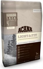 ACANA DOG LIGHT &amp; FIT 2kg hind ja info | Koerte kuivtoit ja krõbinad | hansapost.ee