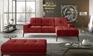 Правый угловой диван и пуфик Eltap Torrense, красный цвет цена и информация | Угловые диваны | hansapost.ee