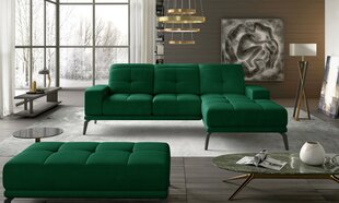 Правый угловой диван и пуфик Eltap Torrense, зеленый цвет цена и информация | Угловые диваны | hansapost.ee