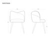 Toolide komplekt Cosmopolitan Design Santana, oranž, 2 tooli hind ja info | Köögitoolid, söögitoolid | hansapost.ee