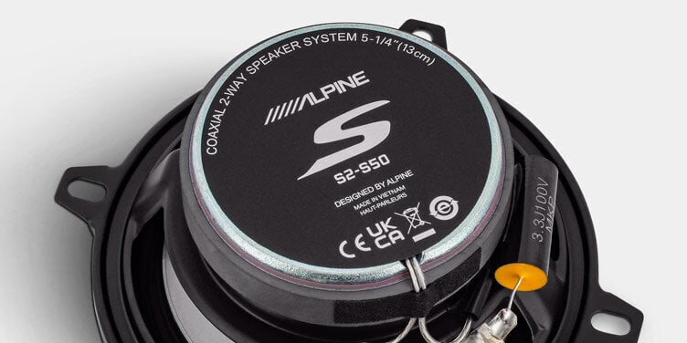 Alpine S2-S50, must цена и информация | Autokõlarid | hansapost.ee