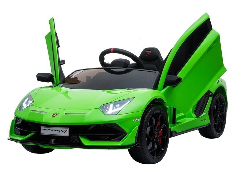 Elektriline sportauto Lamborghini Aventador, roheline hind ja info | Laste elektriautod | hansapost.ee