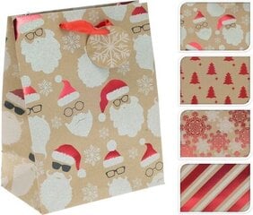 Рождественский подарочный пакет разных цветов 32 см. цена и информация | Подарочные упаковки | hansapost.ee