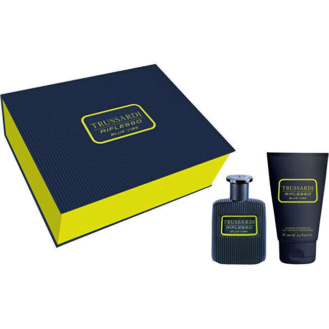 Kinkekomplekt meestele Trussardi Riflesso Blue Vibe: parfüüm EDT, 50 ml + dušigeel ja šampoon 2in1, 100 ml hind ja info | Parfüümid meestele | hansapost.ee