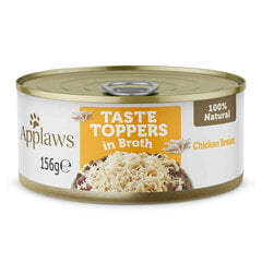 Applaws Dog Taste Toppers koos kanarinnaga puljongis, 12x156 g hind ja info | Koerakonservid | hansapost.ee