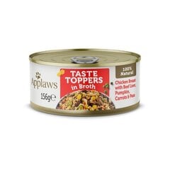 Applaws Dog Taste Toppers koos kana, veisemaksa ja kõrvitsaga, 12x156g hind ja info | Koerakonservid | hansapost.ee