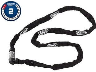 Jalgrattalukk Abus Chain Web, 110 cm, must hind ja info | Rattalukud | hansapost.ee