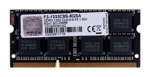G.Skill 8GB DDR3 DIMM цена и информация | Объём памяти | hansapost.ee