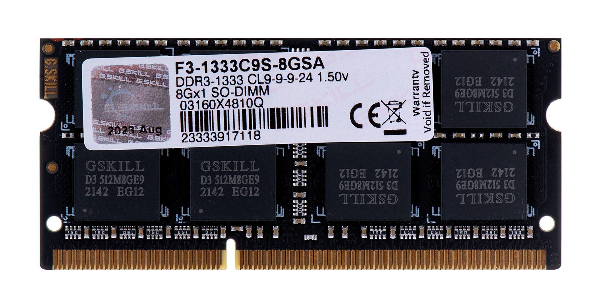 G.Skill 8GB DDR3 DIMM цена и информация | Operatiivmälu | hansapost.ee