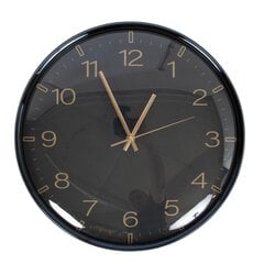Настенные часы CLASSY D36см, чёрный/золотой цена и информация | Часы | hansapost.ee