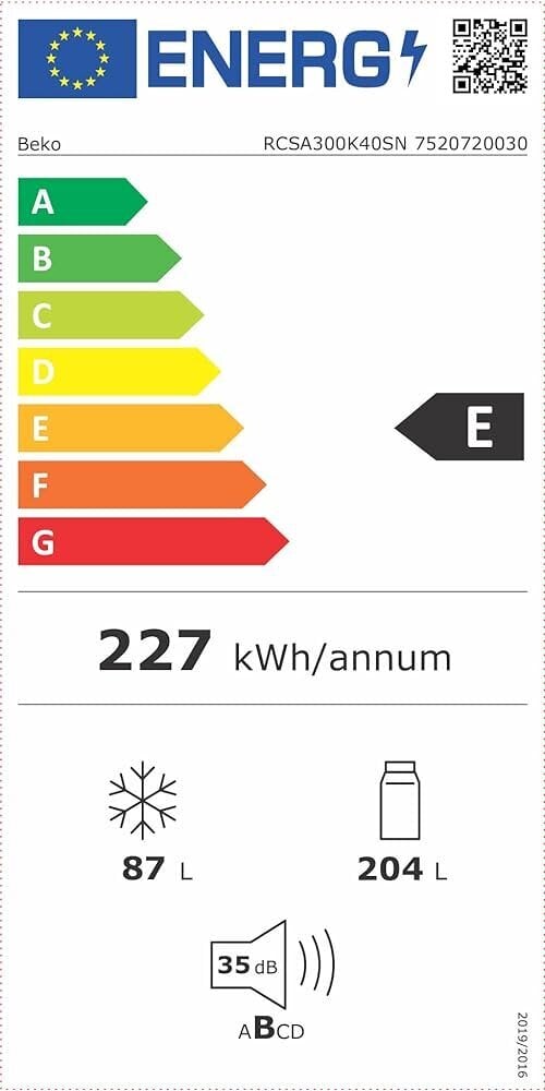 Beko RCSA300K40SN цена и информация | Külmkapid-külmikud | hansapost.ee