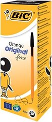 Ручки «ORANGE FINE» BIC 0,8 мм, черные, в упаковке по 20 шт. (101144) цена и информация | Bic Товары для детей и младенцев | hansapost.ee
