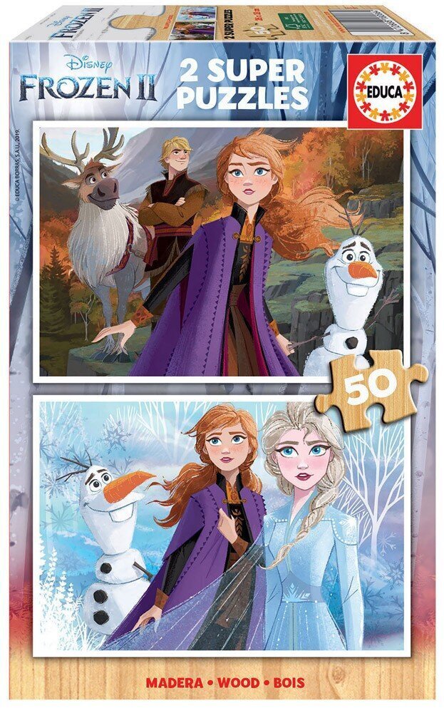 Pusle Frozen, 2 tk x 50 detaili hind ja info | Pusled lastele ja täiskasvanutele | hansapost.ee