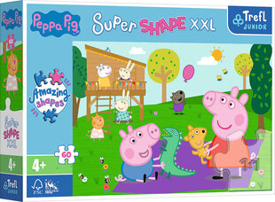 Puzzle Trefl Super Shape XXL Peppa Pig 60 tükki цена и информация | Пазлы | hansapost.ee