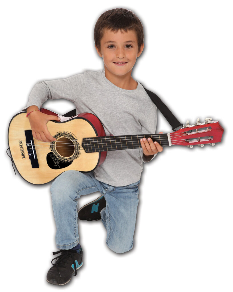 Klassikaline puidust kitarr rihmaga Bontempi, 21 7530 цена и информация | Arendavad laste mänguasjad | hansapost.ee