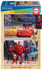 Пазлы Disney pixar, 2 шт. x 25 деталей цена и информация | Пазлы | hansapost.ee