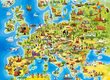 Puzzle 100 Map of Europe 111060 цена и информация | Pusled lastele ja täiskasvanutele | hansapost.ee