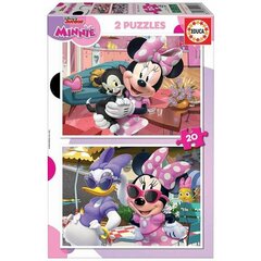 Pusle Educa Minnie (2 x 20 pcs) hind ja info | Pusled lastele ja täiskasvanutele | hansapost.ee