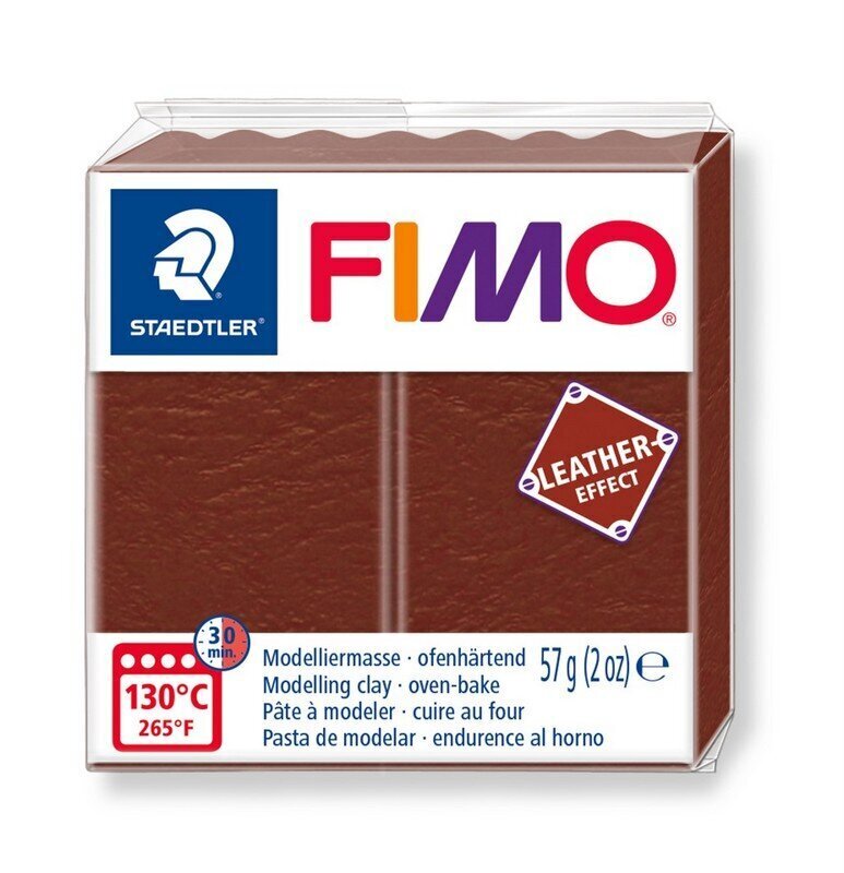 Modelleerimismass Fimo, Pähklipruuni värvi nahk, (Nut) 56g hind ja info | Kunstitarbed, voolimise tarvikud | hansapost.ee