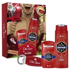 Kinkekomplekt meestele Old Spice Footballer: pulkdeodorant 50 ml + dušigeel 250 ml + avaja цена и информация | Дезодоранты | hansapost.ee