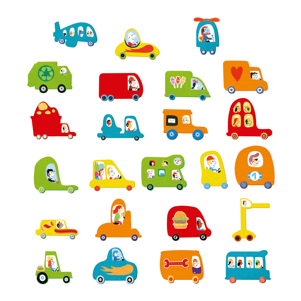 Loominguline komplekt Djeco Ma armastan autosid, DJ09051 hind ja info | Arendavad laste mänguasjad | hansapost.ee