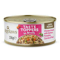 Applaws Dog Taste Toppers со вкусом курицы, лосося и тыквы в бульоне, 12х156 г цена и информация | Консервы для собак | hansapost.ee