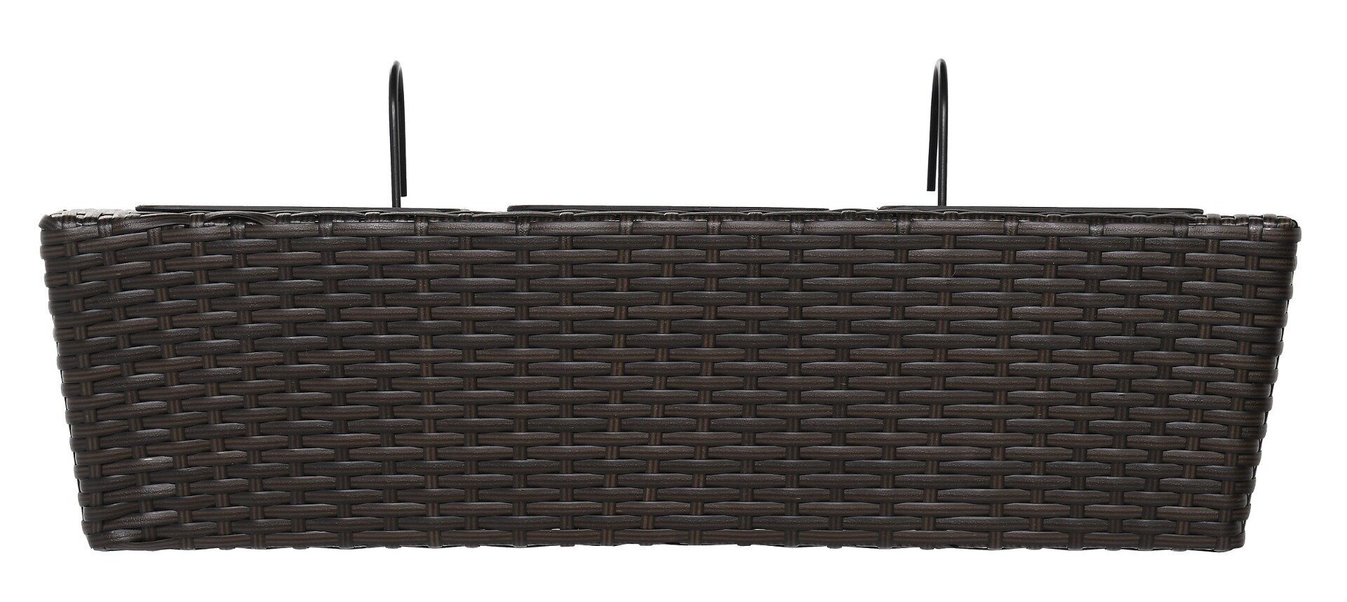 Taimepott rõdule Rattan, 62x29x24 cm цена и информация | Lillepotid | hansapost.ee