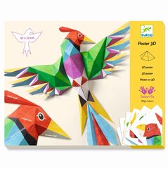 Набор для создания 3D-плаката - Птицы Djeco DJ09448 цена и информация | Развивающие игрушки для детей | hansapost.ee