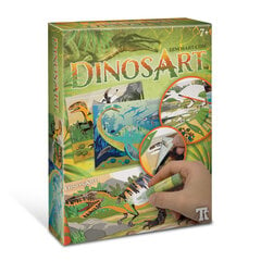 Творческий набор Dinosart Sand & Foil Art, 15011 цена и информация | Принадлежности для рисования, лепки | hansapost.ee