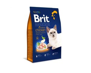 Brit Dry Premium By Nature Indoor koos kanaga, 8 kg hind ja info | Kassi kuivtoit ja kassikrõbinad | hansapost.ee
