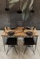 Laua ja toolide komplekt Asir, 5 tk, must hind ja info | Söögilauakomplektid | hansapost.ee