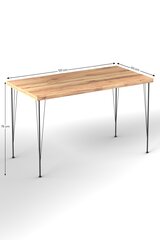Обеденный стол 120 см x 75 см x 60 см бежевого цвета цена и информация | Кухонные и обеденные столы | hansapost.ee